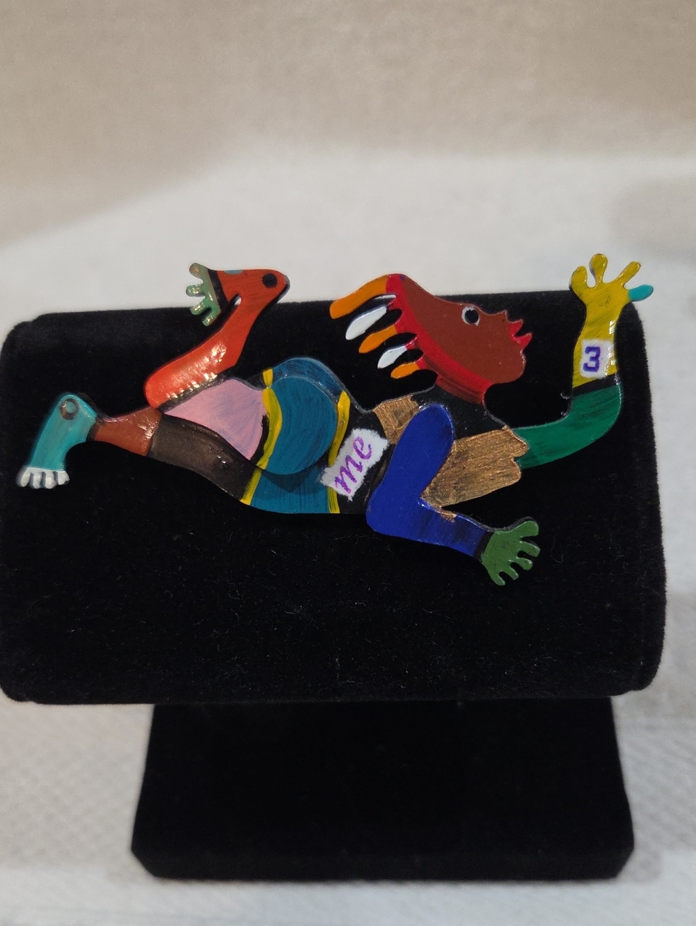 JOESAM HANDPAINTED BROOCH